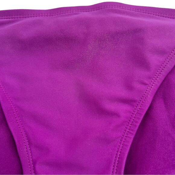 Xhilaration Purple With Gold Sheen & Metal Braided Side Detail Bikini Bottom, L - Picture 3 of 9